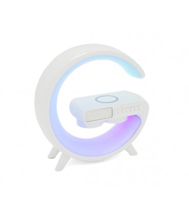 Настольная лампа-ночник G11, Bluetooth колонка, бспроводная зарядка телефона, свет RGB, Box