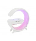 Настольная лампа-ночник G11, Bluetooth колонка, бспроводная зарядка телефона, свет RGB, Box