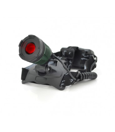 Налобный Фонарик Bailong BL-2188B-T6 +RED Light, Cree XML-T, 3 реж., Zoom, корпус- алюминий, водостойкий, ударостойкий, 18650 ак