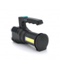 Фонарь поисковый Portable Lamp YT-81043, 4LED T6+COB, 5W, 3+1 режим, 1200mah, Black, IP40, USB кабель, 140х70х90мм, BOX