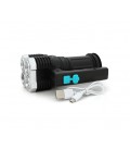 Фонарь поисковый Portable Lamp YT-81043, 4LED T6+COB, 5W, 3+1 режим, 1200mah, Black, IP40, USB кабель, 140х70х90мм, BOX