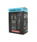 Фонарь поисковый Portable Lamp YT-81043, 4LED T6+COB, 5W, 3+1 режим, 1200mah, Black, IP40, USB кабель, 140х70х90мм, BOX