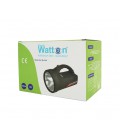 Фонарь поисковый Watton WT-240, 1LED T6, 20W, 3 режима, 7000mah, Black, IP40, СЗУ+АЗУ, 195х120х140мм, BOX