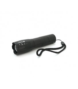 Фонарь ручной BAILONG BL-1831-A, 1LED Cree XM-L T6, 3W, 3 режима, ZOOM, 18650/1400mah (переходник3*AAA), Black, IP40, 123х30х21м