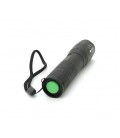 Фонарь ручной BAILONG BL-1831-A, 1LED Cree XM-L T6, 3W, 3 режима, ZOOM, 18650/1400mah (переходник3*AAA), Black, IP40, 123х30х21м