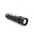 Фонарик XP-P50-P12, 3+1 режим, корпус алюминий, встроенный аккум, USB кабель, BOX