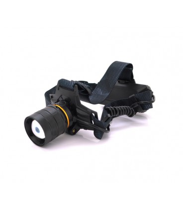 Налобный фонарик Bailong BL-8076-2-GT100, 3 режима, Zoom, корпус- алюминий, водостойкий, ударостойкий, аккум 2*18650, USB кабель