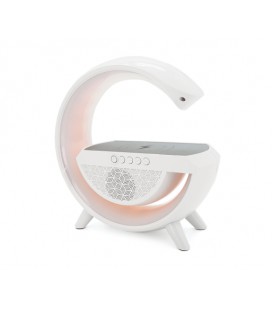 Настольная лампа-ночник YN-2209, Bluetooth колонка, беспроводная зарядка телефона, свет RGB, Box