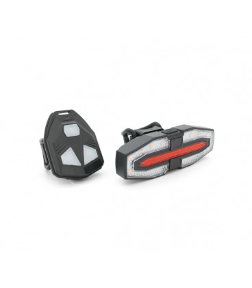 Задний стоп + поворотники LY-5510, 3 режима, встроенный аккум, USB кабель, Box