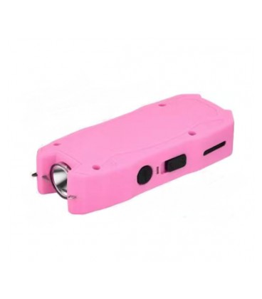 Фонарь-отпугиватель ручной BAILONG X-Balog TW-1901P. LED , ток 8000KV, 130W, Li-ion встроеный 4 000 mAh , Pink, IP44, USB, 100х4
