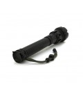 Фонарь ручной Voltronic XHP90, 1LED XHP90, 45W, боковой светодиод, 7 режима, ZOOM,2х18650/6200mah, Black, IP40, кабель USB- Type