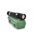 Фонарь ручной PIPO KY-T6, 1LED T6, 3W, 3 режима, ZOOM, 18650/2800mAh, Black, IP44, USB-microUSB, 125х28х25мм, BOX