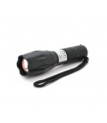 Фонарь ручной CATA CT-8025, 1LED Cree XM-L T6, 10W, 5 режимов, ZOOM, 18650/3400 встроенный, Black, IP44, microUSB, 132х33х27мм, 