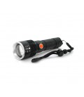 Фонарь ручной Bailong P07-P50, 1LED Cree XHP50.2, 19W, 5 режима, ZOOM, 18650 /8800mah, Black, IP40, кабель USB-micro, 160х45х32м
