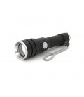 Фонарь ручной BAILONG BL-611-P50, 1LED P50, 10W, 2 режима, ZOOM, 18650/2800mAh, Black, IP44, USB-microUSB, 142х36х28мм, BOX