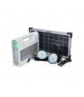 Портативный фонарь BRAZZERS BRPF-CF80/18, Solar panel 18W, LiFePO4 - 80Wh, DC: 2x3.2V, USB:: 1x5V/2A, 2x6W Led лампы 1м, 9W встр