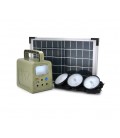 Портативный фонарь BRAZZERS BRPF-CF42/18, Solar panel 18W, LiFePO4 - 42Wh, DC: 2x3.2V, USB:: 1x5V/2A, 3x6W Led лампы 1м, 3W встр