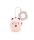 Гибкая настольная лампа PINK CAT с органайзером СS-290-3, 2 режима, 4,2V 600mAh. 3 часа работы, 42см, 200гр, Box