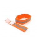 Глянцевый светоотражающий эластичный ремешок на запястье или щиколотку, цена за комплект 2шт, Orange
