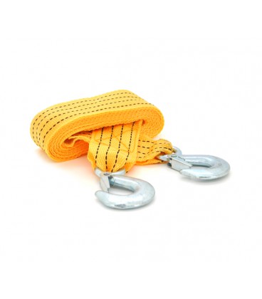 Буксировочный трос для автомобилей (нейлон + кованное железо), 4м