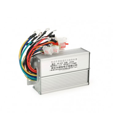 Контроллер управления для бесщеточного двигателя электротранспорта 48V/64V, 24A, 450W