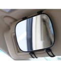 Автомобильное зеркало для макияжа на козырек , крепление резиновое к козырьку,пластик-стекло, 170x110mm, блистер