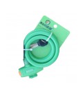 Замок велосипедный тросовый на ключе Golden Mace Lock 588, длина 12*1200мм, PVC/сталь, Green