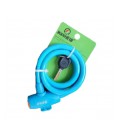 Замок велосипедный тросовый на ключе Golden Mace Lock 588, длина 12*1200мм, PVC/сталь, Blue