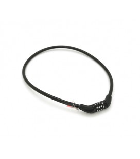 Замок велосипедный цепной кодовый YT427, длина 8*650мм, Mix color