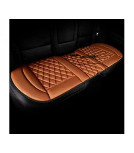 Накидка на заднее автомобильное сидение с подогревом, 12V, кофейная