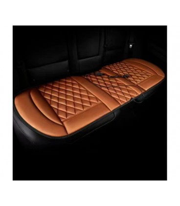 Накидка на заднее автомобильное сидение с подогревом, 12V, кофейная