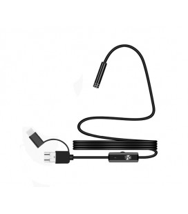 3 in 1 TYPE-C/MicroUSB/PC HD эндоскоп, мягкий провод, 2м