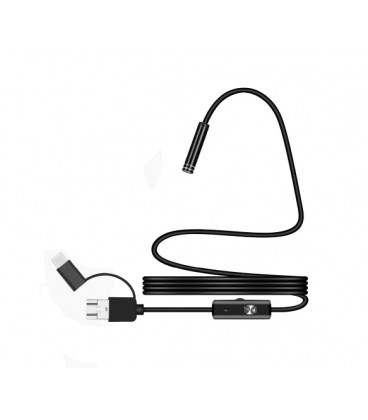 3 in 1 TYPE-C/MicroUSB/PC HD эндоскоп, мягкий провод, 2м