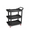 Пластиковая тележка для инструментов 975х480х680мм, черный