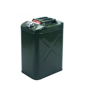 Канистра Merlion YT-HS-FX-40L, металлическая с клапаном + гибкая лейка, 40л, 355х255х530мм, Green