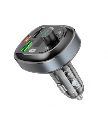 FM- модулятор Borofone BC47, Gray, Box