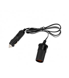 Удлинитель прикуривателя авто, 3 метра, 12V, 60W, черный