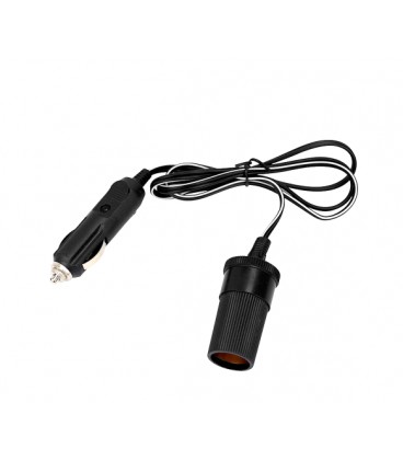 Удлинитель прикуривателя авто, 3 метра, 12V, 60W, черный