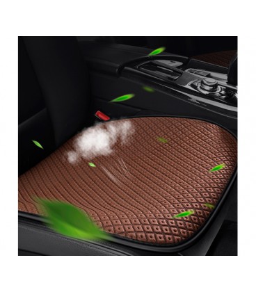 Подушка накидка на переднее сиденье, квадратная, кофейная