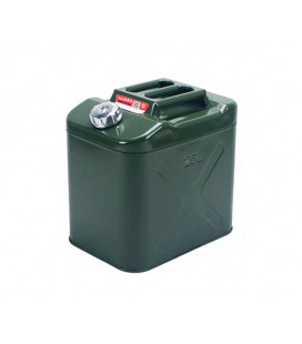 Канистра Merlion YT-HS-FX-25L, металлическая с клапаном + гибкая лейка, 25л, 355х255х360мм, Green