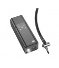 Портативный воздушный насос HOCO ZP7, до 10 атм, встроенный аккумулятор 5000mAh, фонарик, Black, Box
