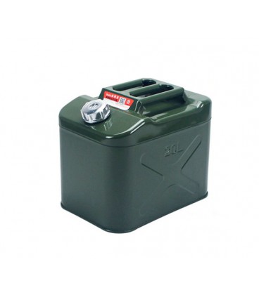 Канистра Merlion YT-HS-FX-20L, металлическая с клапаном + гибкая лейка, 20л, 355х255х310мм, Green