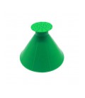 Конусная воронка-лопатка, от снега, для очистки автомобиля, ABS, зеленая