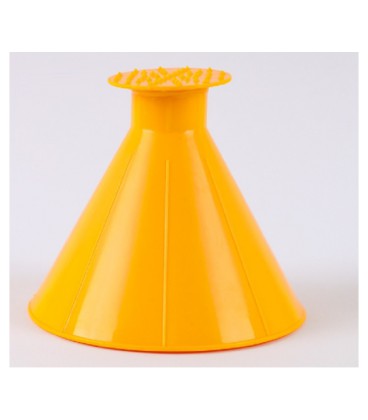 Конусная воронка-лопатка, от снега, для очистки автомобиля, ABS, оранжевый