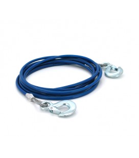 Буксировочный стальной трос в PVC кожухе 4х8мм, 4м/3 т, Пакет