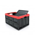 Органайзер пластиковый с крышкой в багажник автомобиля, 410x280х230mm, 30л, Black