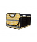 Органайзер складной в багажник автомобиля, 500x420х330mm, 4 отделения, Yellow+White