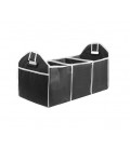 Органайзер складной в багажник автомобиля, 500x325х325mm, 3 отделения, усиленные ручки, Black