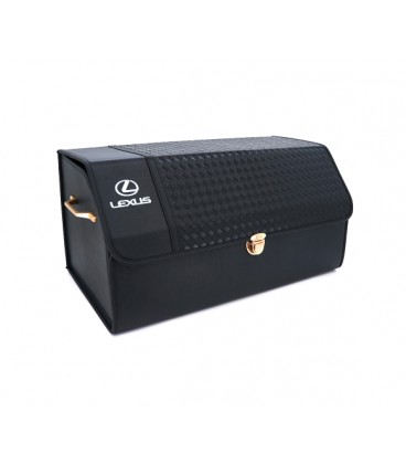 Складной кожаный автомобильный органайзер 600*360*340 мм, Black