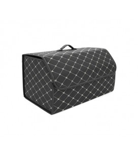 Складной кожаный автомобильный органайзер 540*320*300, Black-Gold